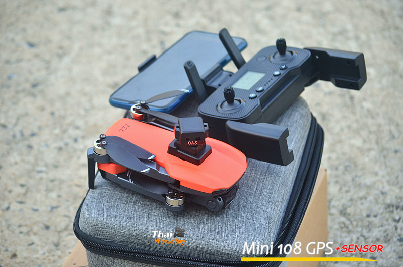 Mini 108 GPS Drone +Sensor กันชน