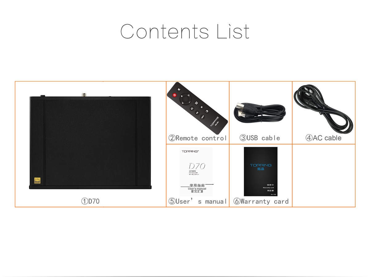 ขาย Topping D70 Full Balanced DAC ชิป XMOS XU208 AK4497 รองรับ DSD512 Native, 32Bit/768kHz, Remote control