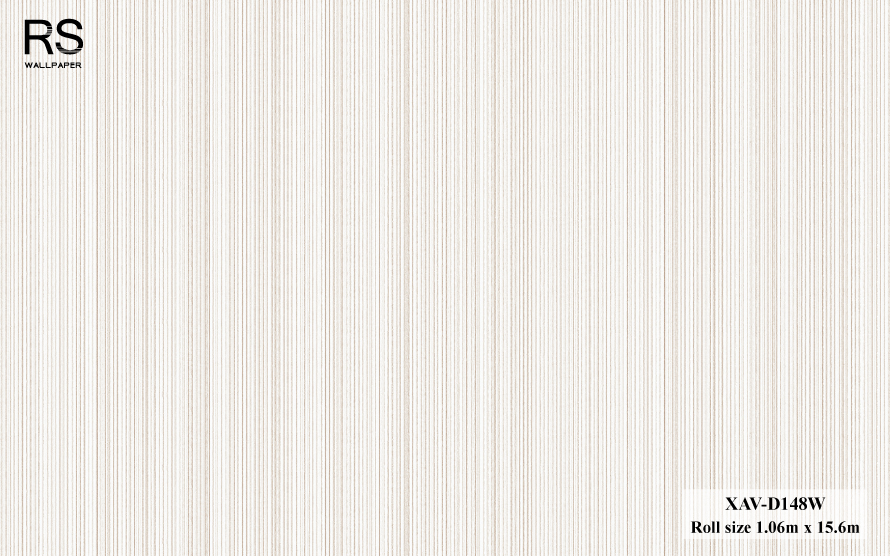 วอลเปเปอร์ ลายเส้นสีครีม XAV-D148W