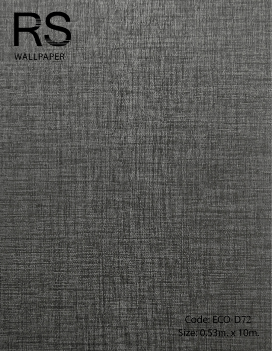 วอลเปเปอร์เทกเจอร์ผ้าพื้นสีดำอมน้ำตาล ECO-D72