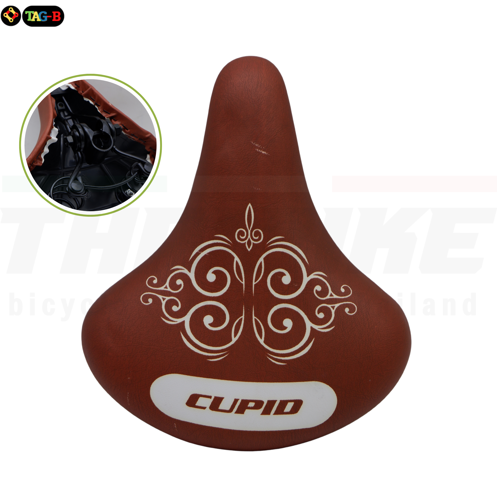 อานรถจักรยานแม่บ้านแบบมีตัวล็อคหลักอานในตัว WEGO