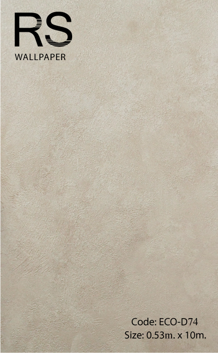 วอลเปเปอร์ลายปูนเปลือยโทนสีน้ำตาลอ่อน ECO-D74