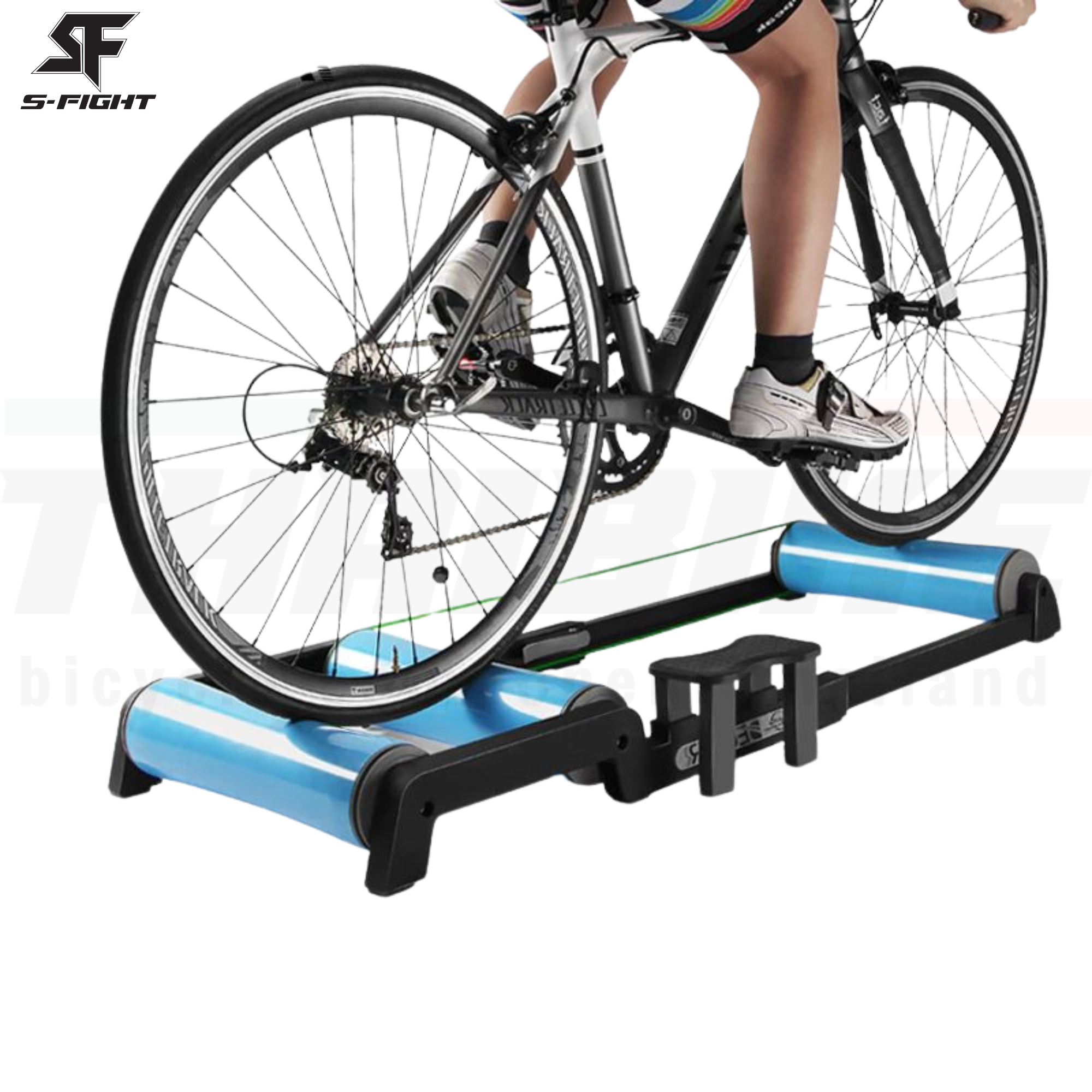 เทรนเนอร์จักรยานสามลูกกลิ้ง S-FIGHT SF-01 เสือหมอบ เสือภูเขา รองรับล้อ 24 26 27.5 29 700C
