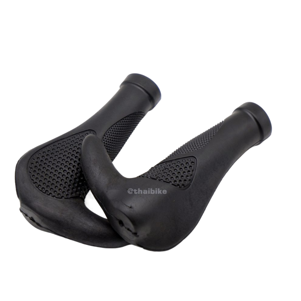 ปลอกแฮนด์จักรยานพร้อมบาร์เอน THAIBIKE 004 แบบยางนุ่มมือ