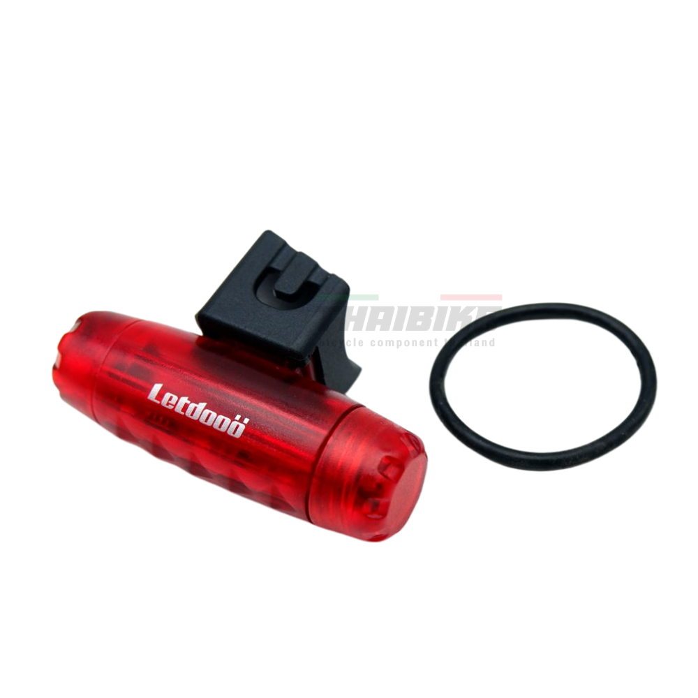ไฟท้ายจักรยานเสือหมอบ เสือภูเขา LETDOO แบบใช้ถ่าน ลดราคาพิเศษ