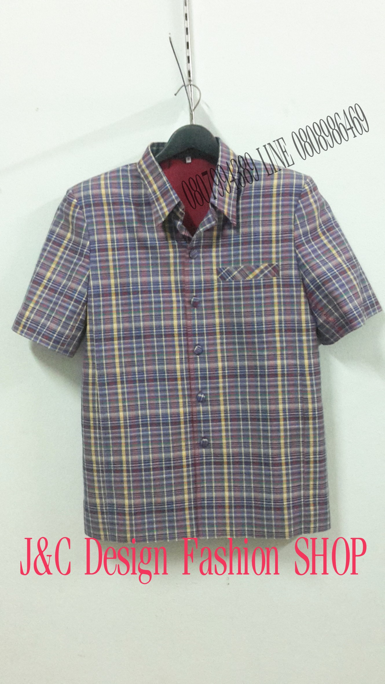 เสื้อสูทชายผ้าฝ้าย เสื้อสูทชายลายบลูเบอร์รี สูทผ้าไทยชาย ซาฟารีผ้าไทยชาย