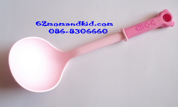 ++พร้อมส่ง++ กระบวย ตักอาหาร ลายหมีสีชมพู ขนาด ยาว 23 ซม.