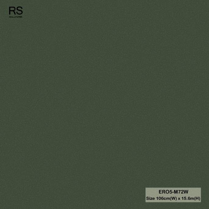 วอลเปเปอร์สีเขียวเข้ม ERO5-M72W