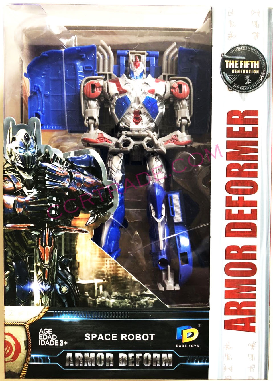 หุ่นยนต์สีสดแปลงร่างกล่องใหญ่ 18x24.5 ซม.(1x3)