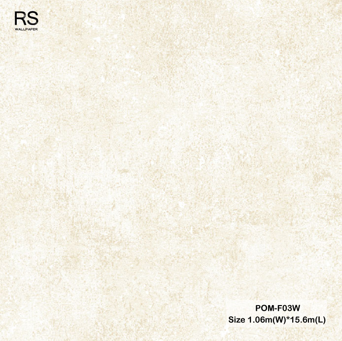 วอลเปเปอร์ลายปูนเปลือย สีครีมทอง POM-F03W