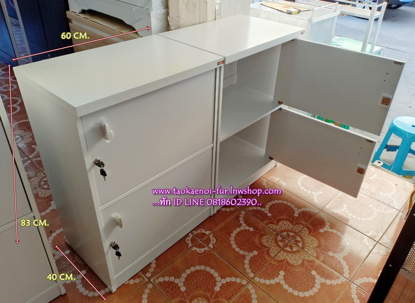 WM-306 ตู้ล็อกเกอร์ 2 ชั้น