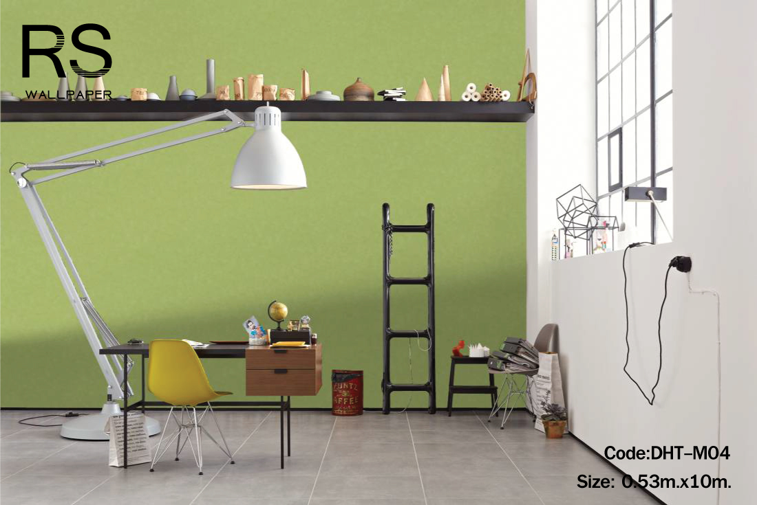 วอลเปเปอร์ ปูนเปลือยสีเขียว(Moroccan Style )DHT-M04