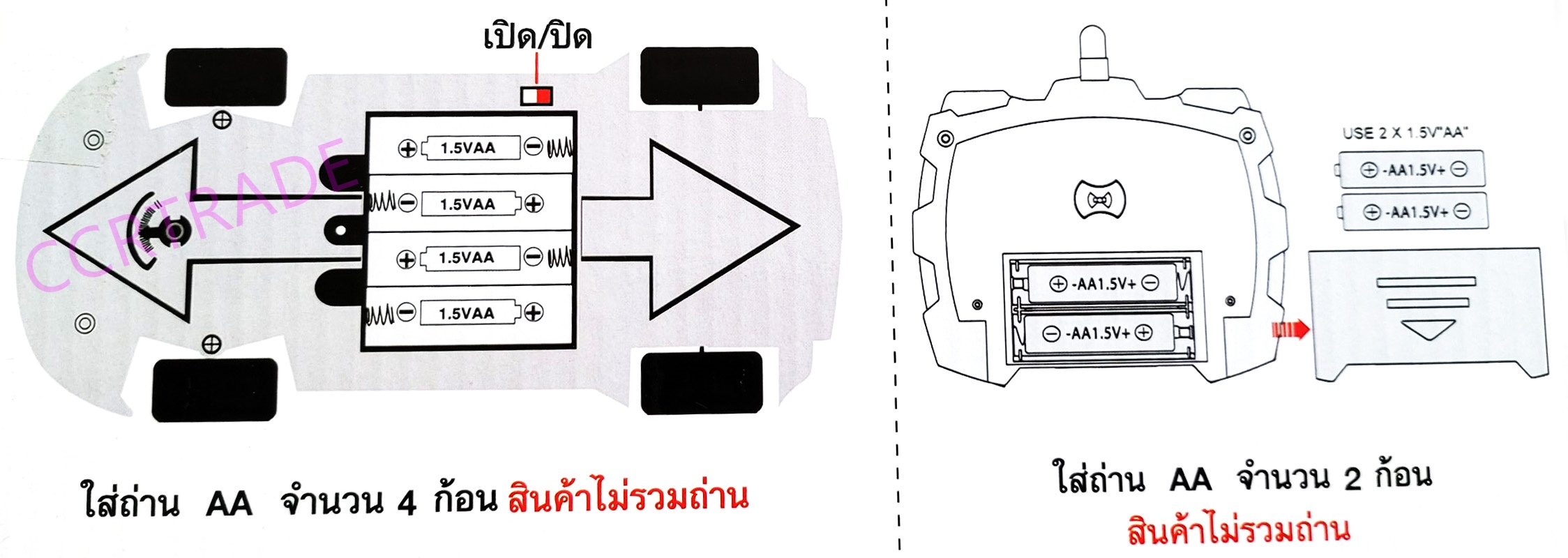 รถแข่งแรลลี่สีสดบังคับ+รีโมทไร้สาย มีไฟหน้ากล่อง 17x28.5 ซม.(1x3)