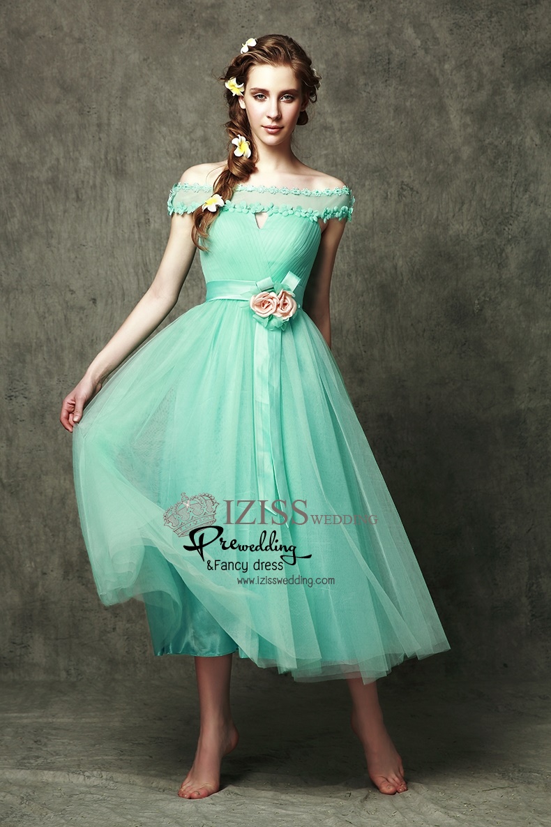 ฺBM0104 - พรีออเดอร์ ชุดเพื่อนเจ้าสาวราตรียาวสีเขียวมินท์