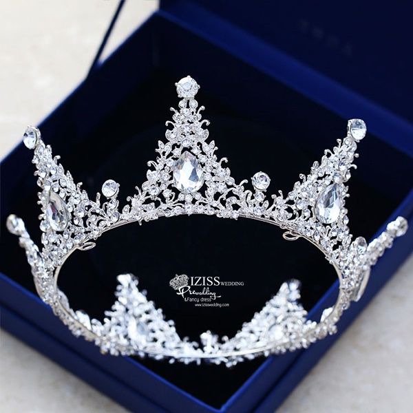 AC031 **รวม10แบบเทียร่าสวยๆ**พรีออเดอร์เทียร่า มงกุฎเพชร ต่างหูและสร้อยคอ ชุดเครื่องประดับเจ้าสาวสวยหรูดุจเจ้าหญิง