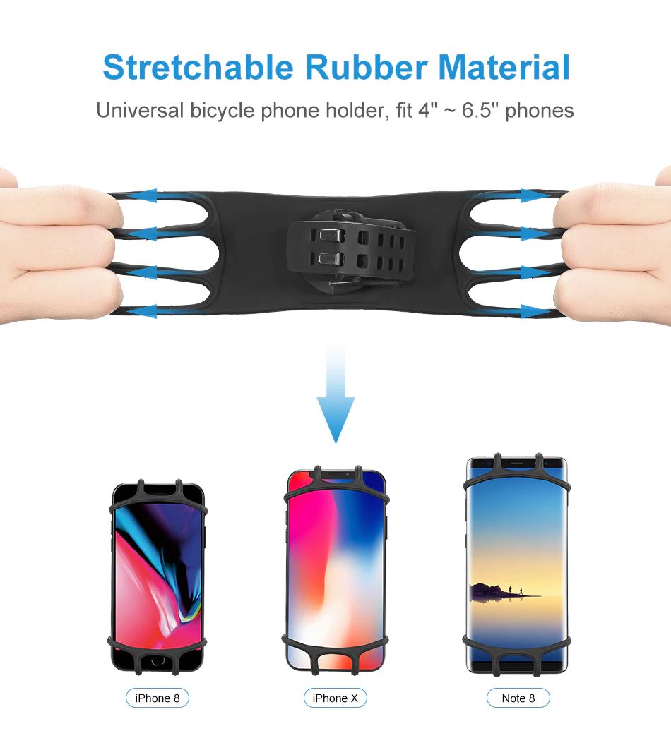 ขาจับมือถือติดจักรยาน ติดมอเตอร์ไซต์ แบบซิลิโคน GPS Mount Bracket