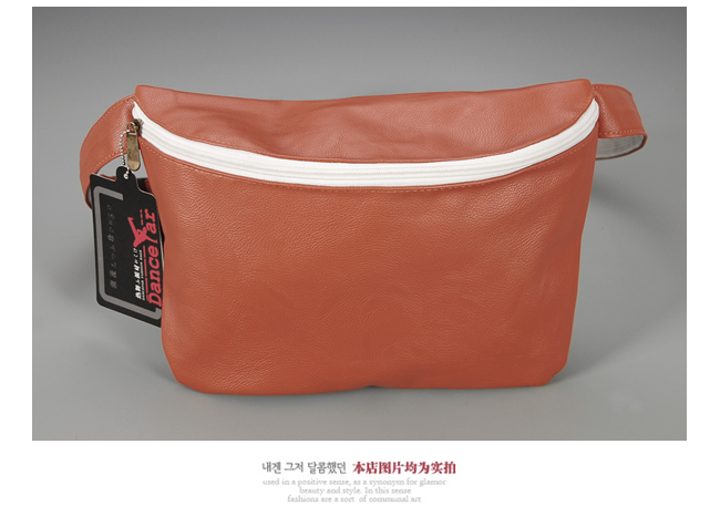 กระเป๋าแฟชั่น กระเป๋าคาดอด พร้อมส่ง หนังสีส้ม คาดเอวก็ได้ สายยาวปรับได้