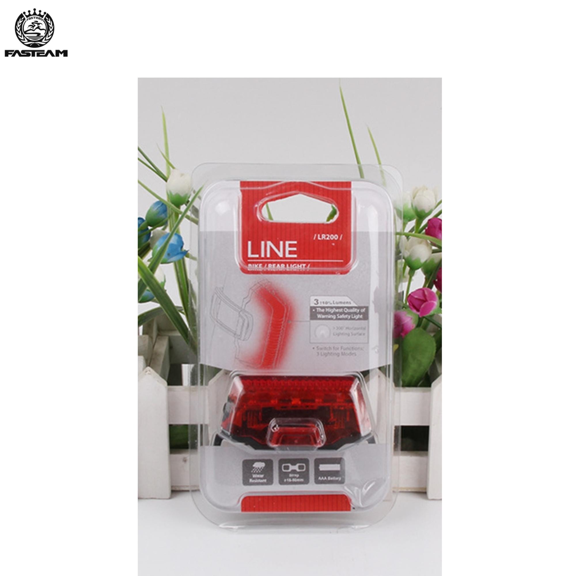 ไฟท้ายจักรยาน ไฟติดหมวกกันน็อคจักรยาน LINE