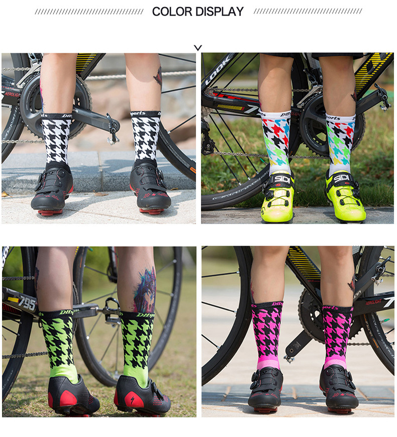 ถุงเท้าจักรยาน ถุงเท้ากีฬาออกกำลังกาย วิ่ง DH SPORT รุ่น DH15 สำหรับเท้าไซต์39-46