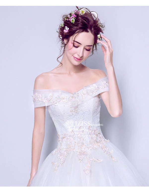 BR290 **พร้ีออเดอร์**ชุดแต่งงาน&ชุดเจ้าสาวแบบยาวสีขาวเกรดพรีเมี่ยม หรูหราน่ารัก สวยโดดเด่นไม่ซ้ำใคร