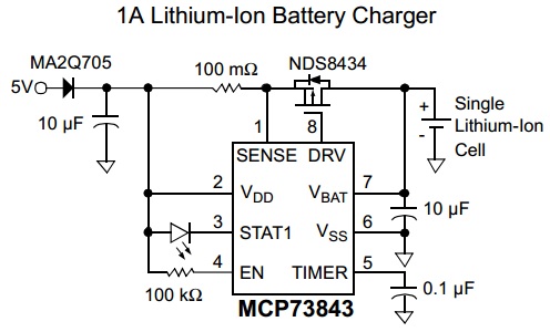วงจรชาร์ตแบต lithium ion