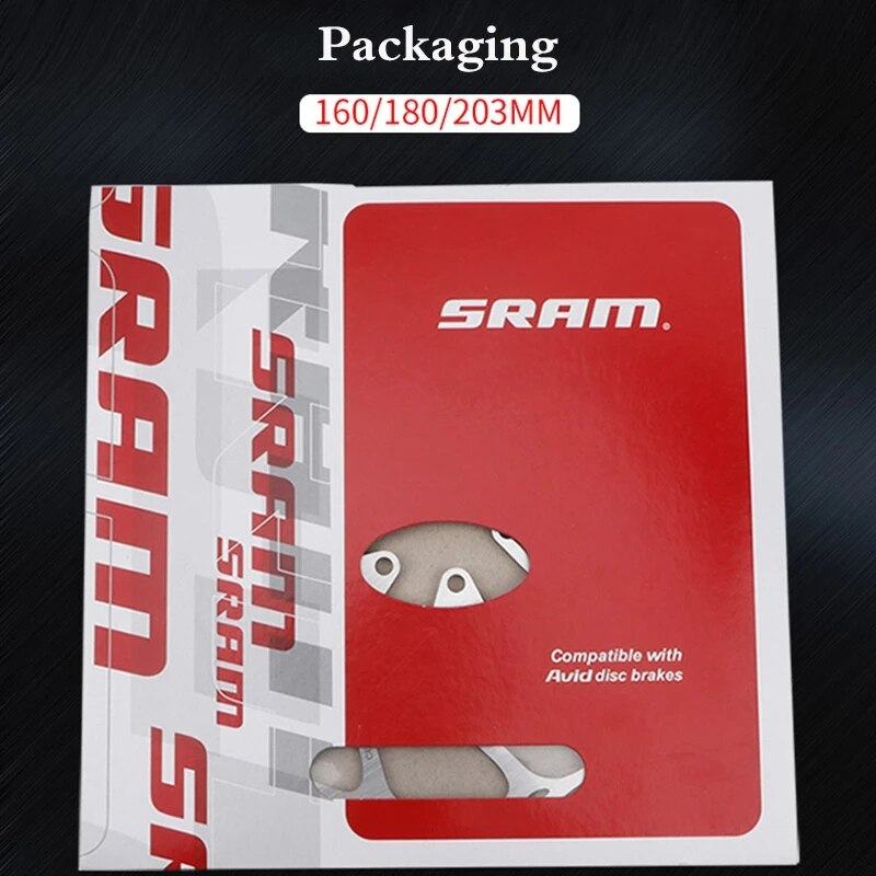 ใบดิสเบรคจักรยาน SRAM มีขนาด 160 และ 180 มม. Stainless Steel Hydraulic Brake Disc for MTB Road Bike
