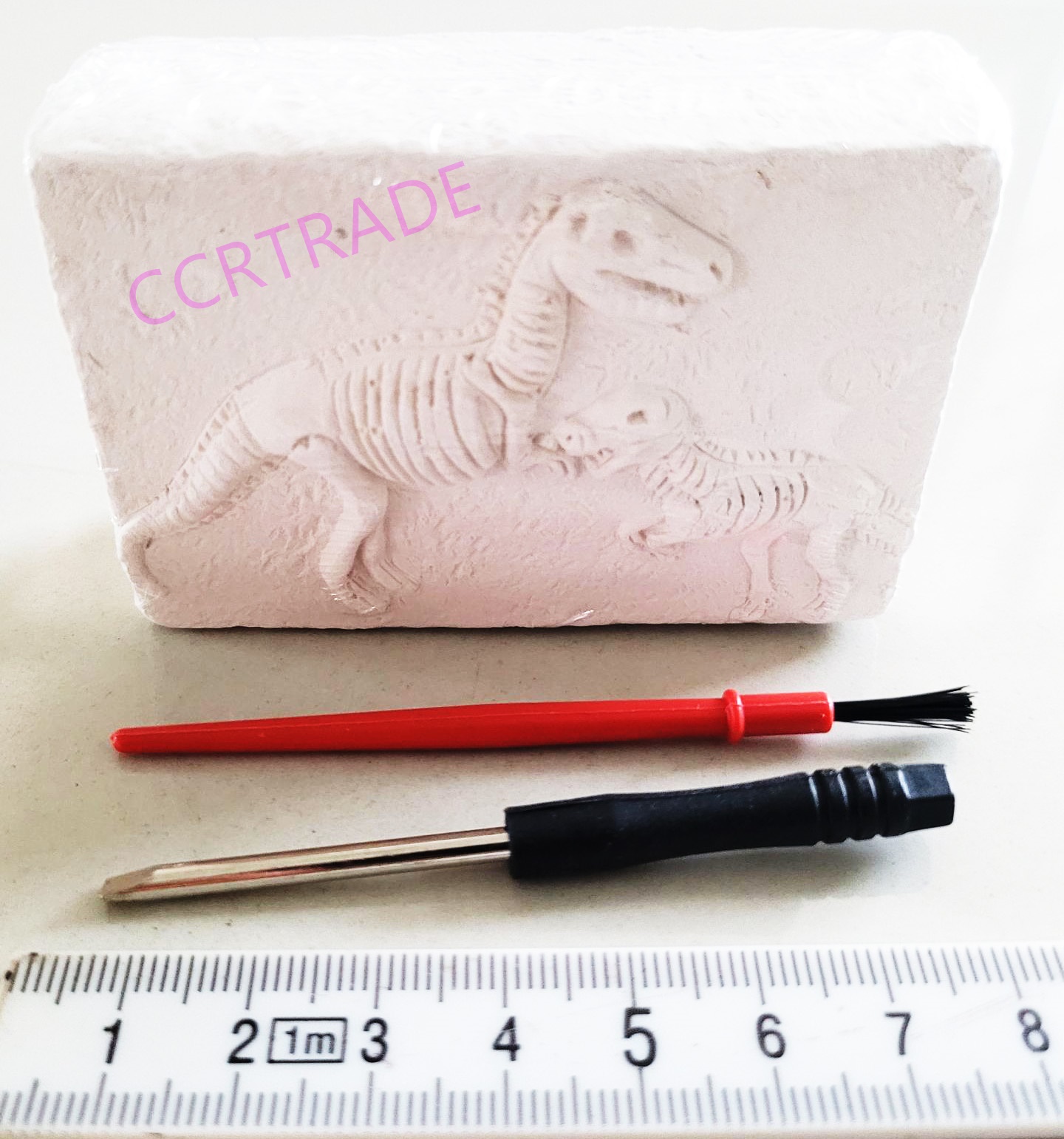 เซ็ทขุดไดโนเสาร์ฟอสซิลกล่อง 5.5x8 ซม.(งานห้าง)(1x9)