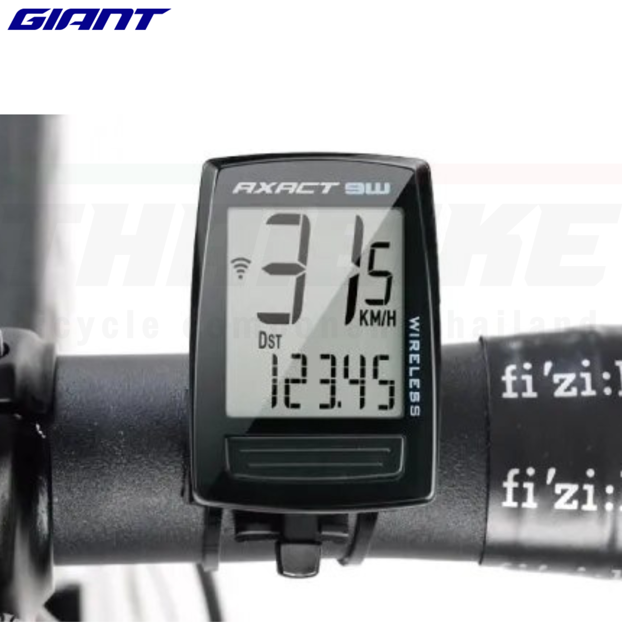 ไมล์จักรยานไร้สาย GIANT AXACT 9W WIRELESS CYCLE COMPUTER BLACK