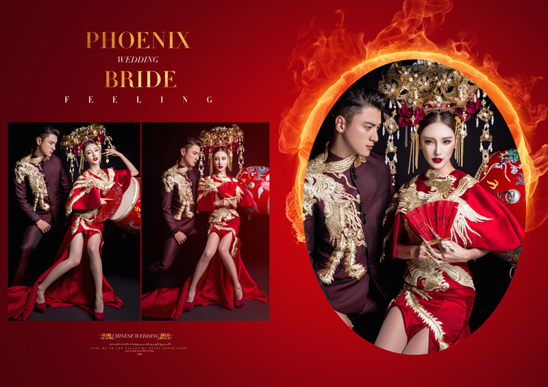 PW584- **พร้อมส่งเฉพาะชุดผู้หญิงค่ะ**ชุดราตรี ชุดแฟนซีกี่เพ้าประยุกต์ ชุดคู่ถ่ายพรีเวดดิ้ง (prewedding dress) & ชุดแต่งงานแฟนซี (Fancy wedding dress)ชายหญิง "ธีมสีแดง แดงเลือดหมู"