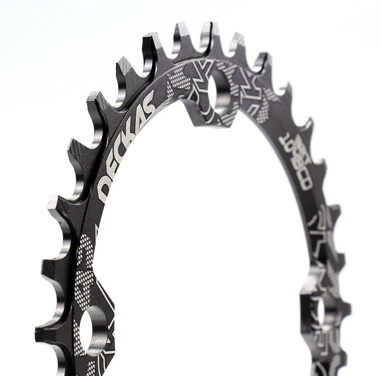 ใบจานจักรยานชั้นเดียว DECKAS 104Bcd 32/34/36/38T