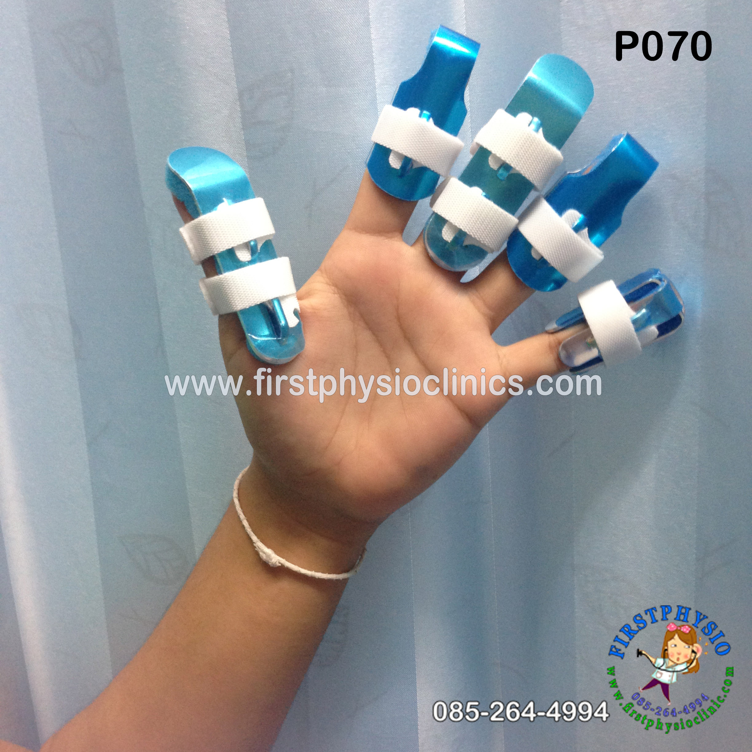 เฝือกอ่อนดามนิ้วมือคละแบบ/เฝือกนิ้วมือ/ดามนิ้วมือ/แบบหุ้มด้วยแกนอลูมิเนียมอ่อน Finger Splint
