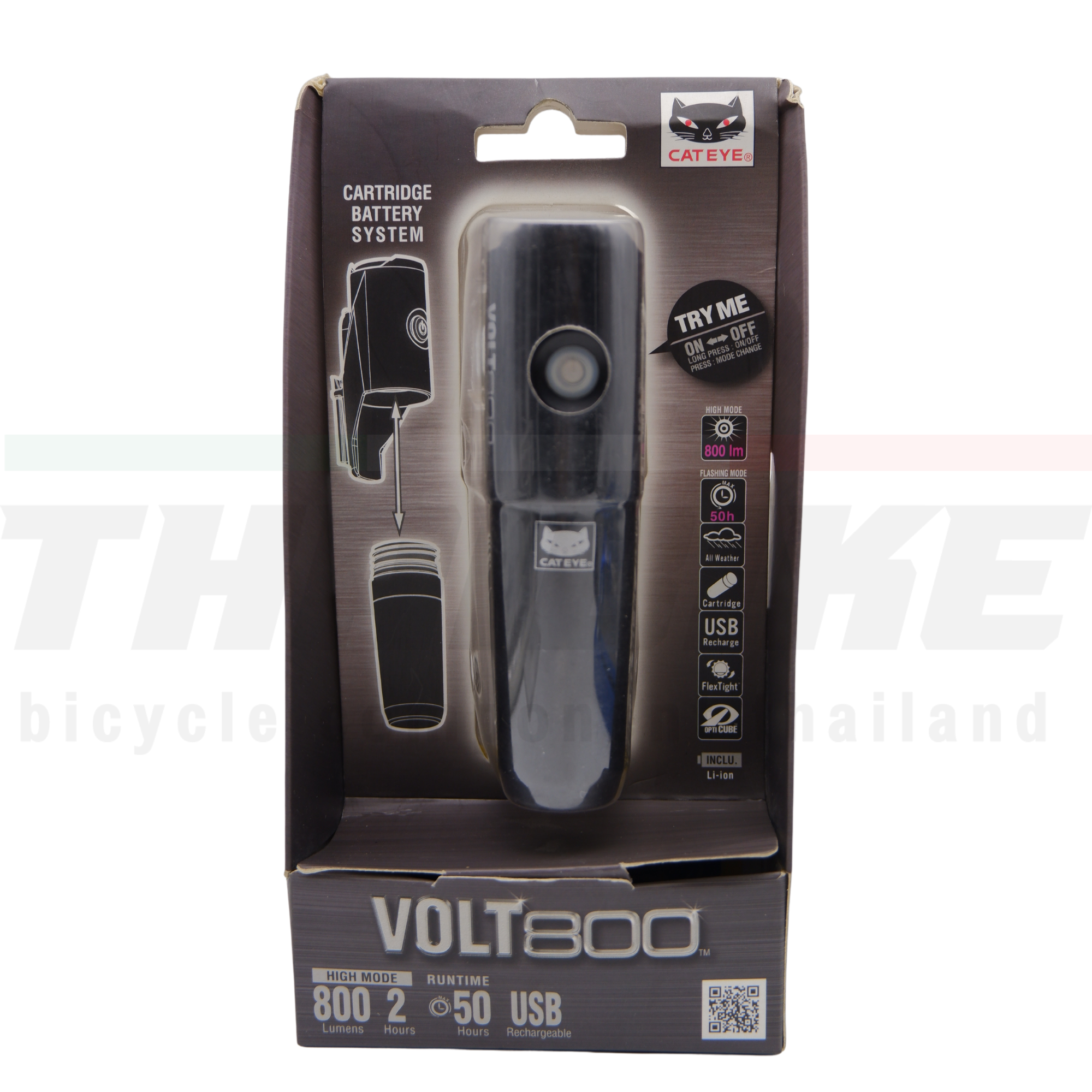 ไฟหน้าจักรยาน CATEYE VOLT800, HL-EL471RC 800ลูเมนส์