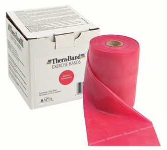 แผ่นยางยืดออกกำลังกายTheraBand ขนาด 45.5 เมตร (50 หลา) USA