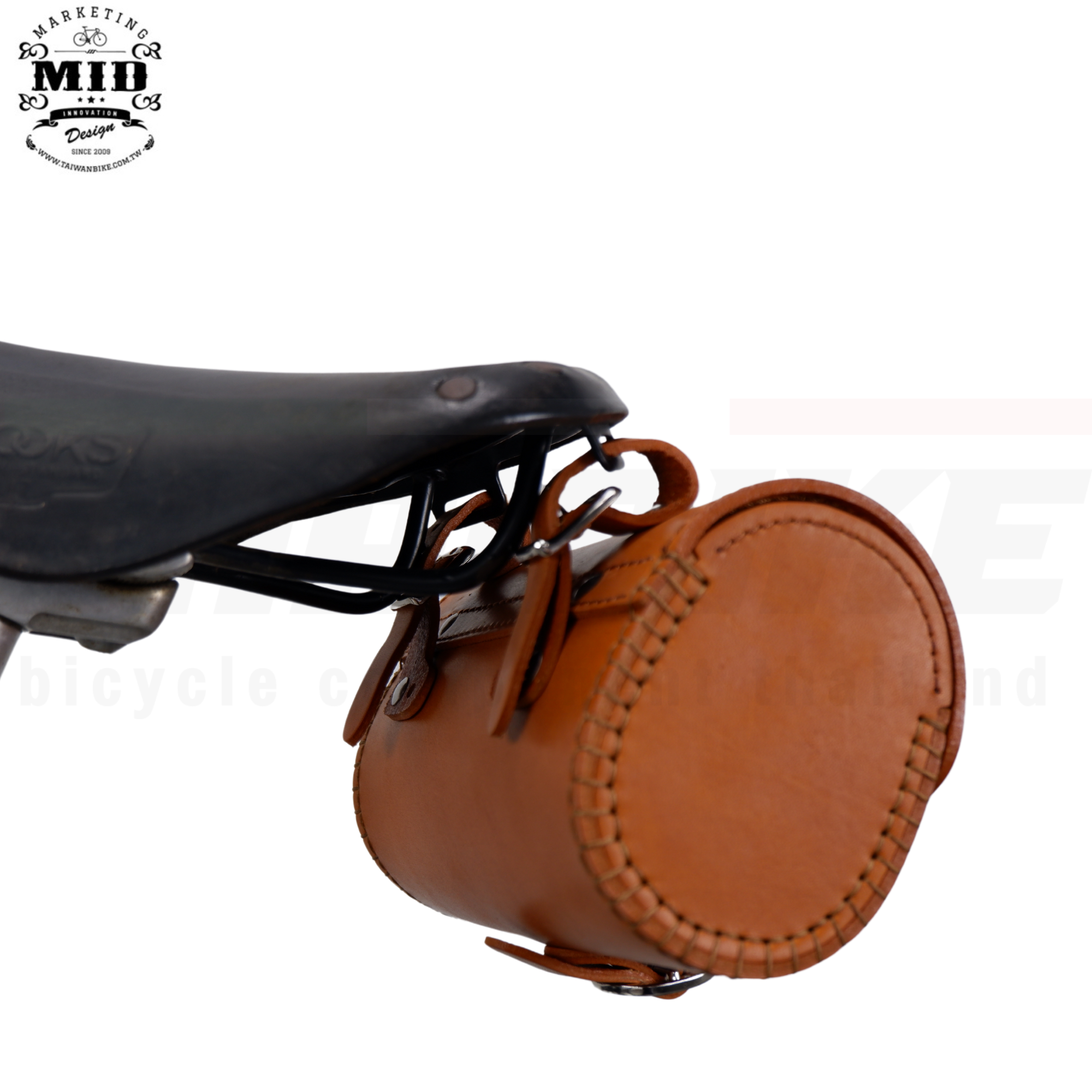 กระเป๋าใต้อานจักรยานหนังแท้ MID Leather seat bag