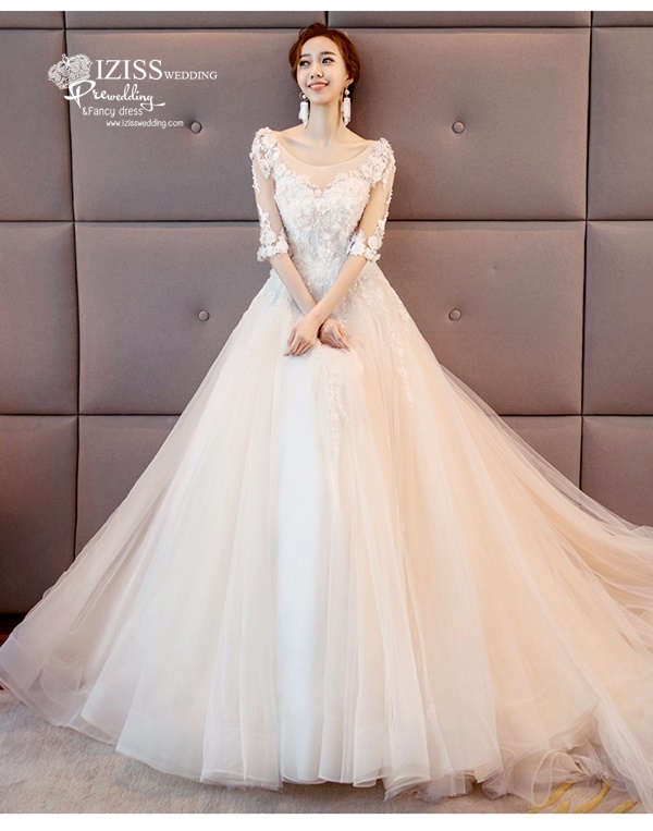 BR358 **พรีออเดอร์**ชุดแต่งงาน&ชุดเจ้าสาวแนวเรียบหรู สีขาวเกรดพรีเมี่ยม น่ารัก สวยโดดเด่นไม่ซ้ำใคร