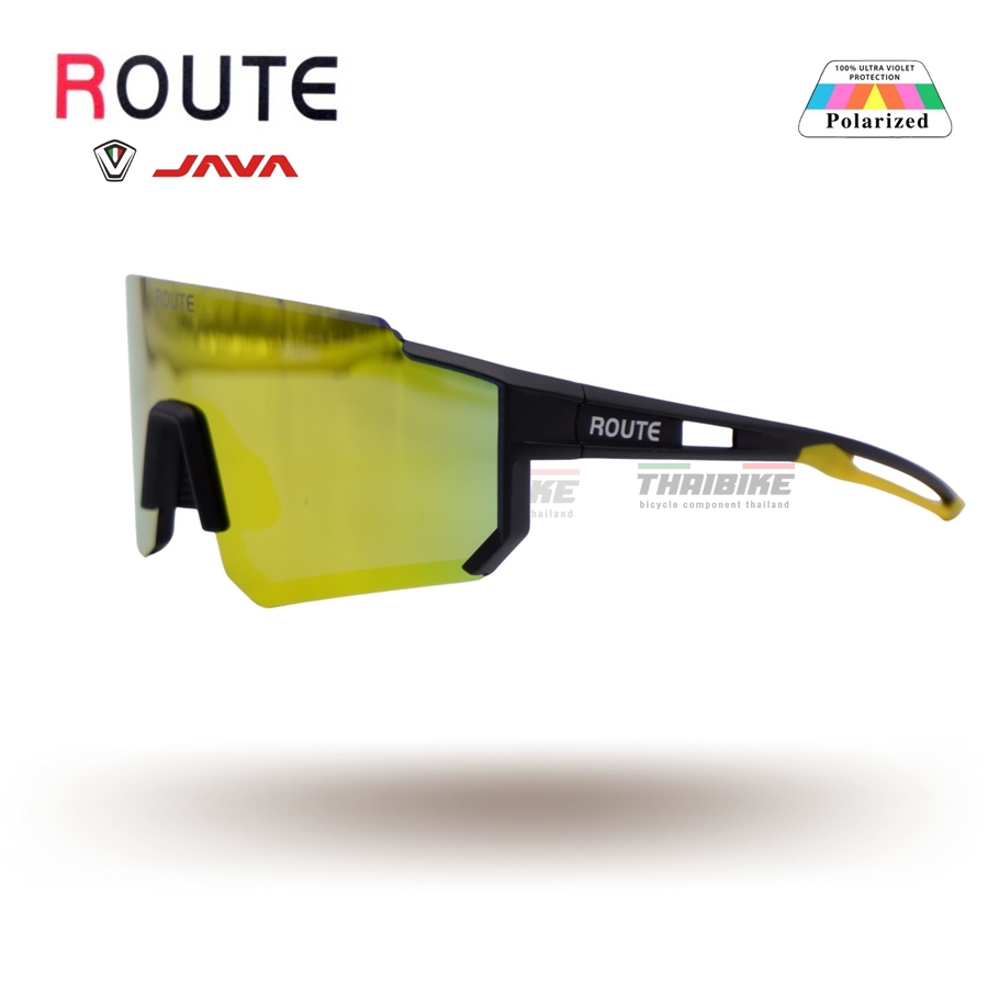 เลนส์ POLARIZE แว่นตาปั่นจักรยาน ยี่ห้อ ROUTE POLARIZE by JAVA