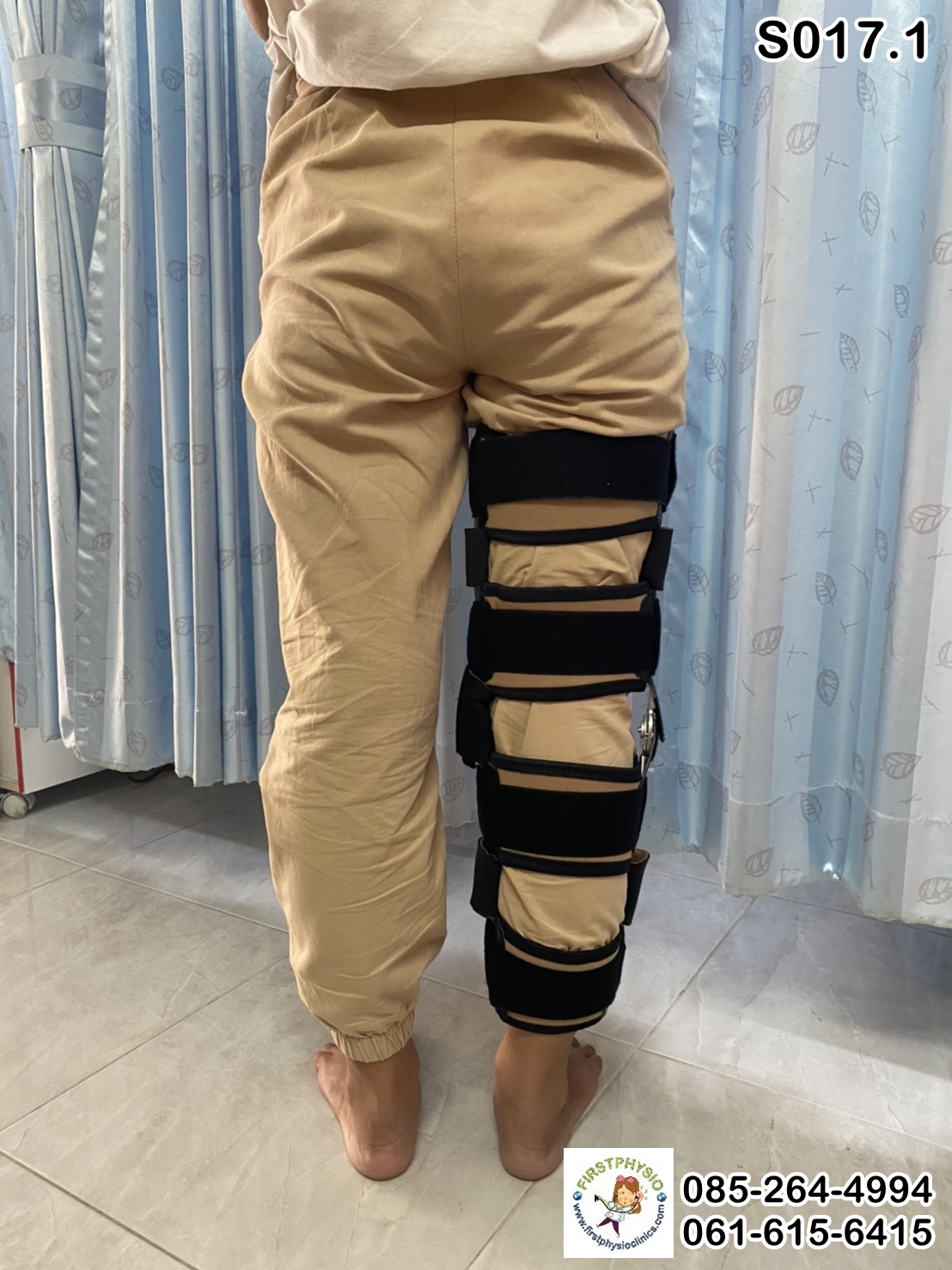 พยุงเข่าปรับองศาได้ แบบยาว [Hinge Knee Support]
