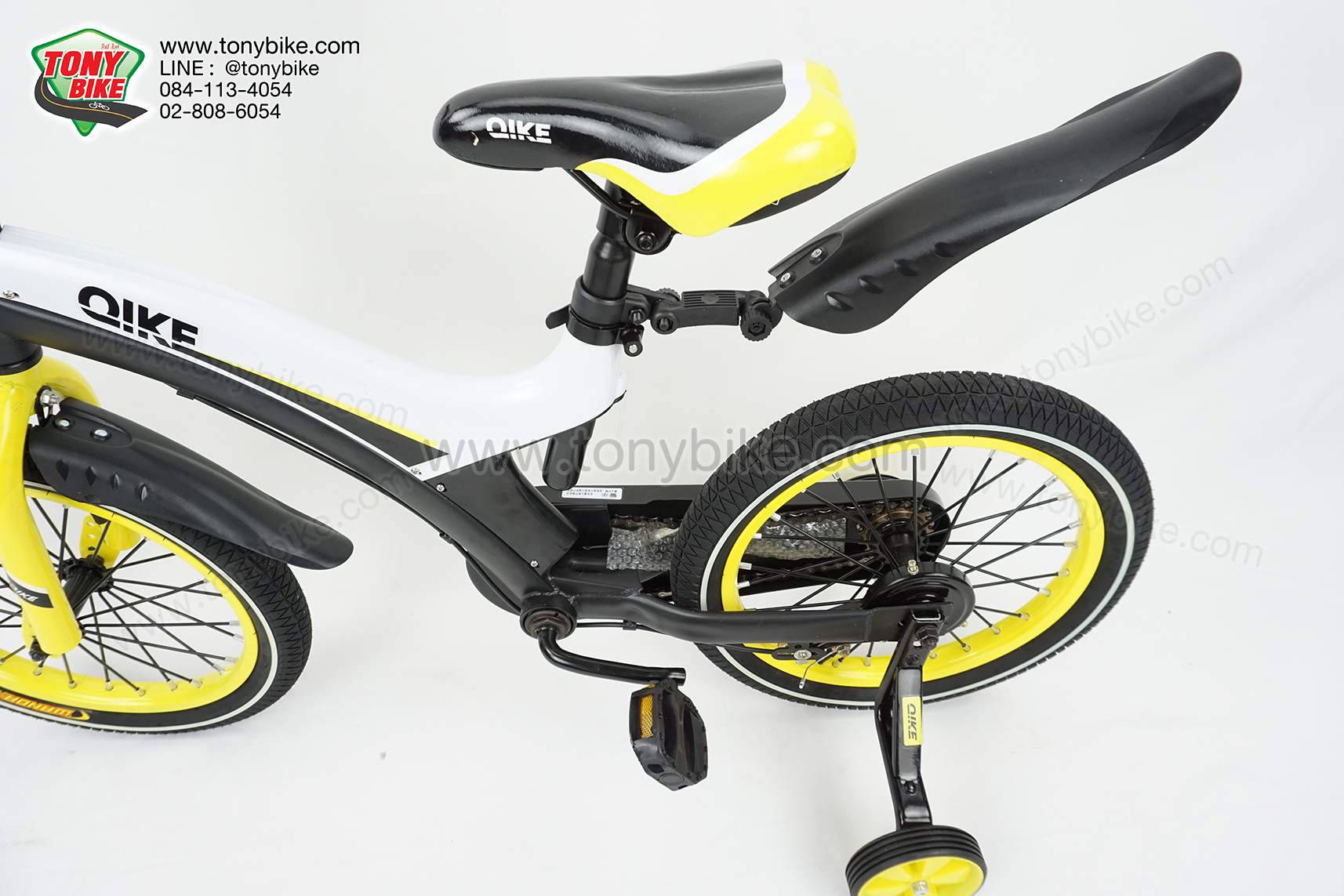 จักรยานเด็กเฟรมโค้ง ดำเหลือง