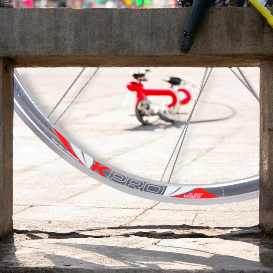 ล้อหน้าหลังจักรยาน Litepro K-Pro ขนาด 20 นิ้ว มาตรฐาน 451 ขอบคู่น้ำหนักเบา