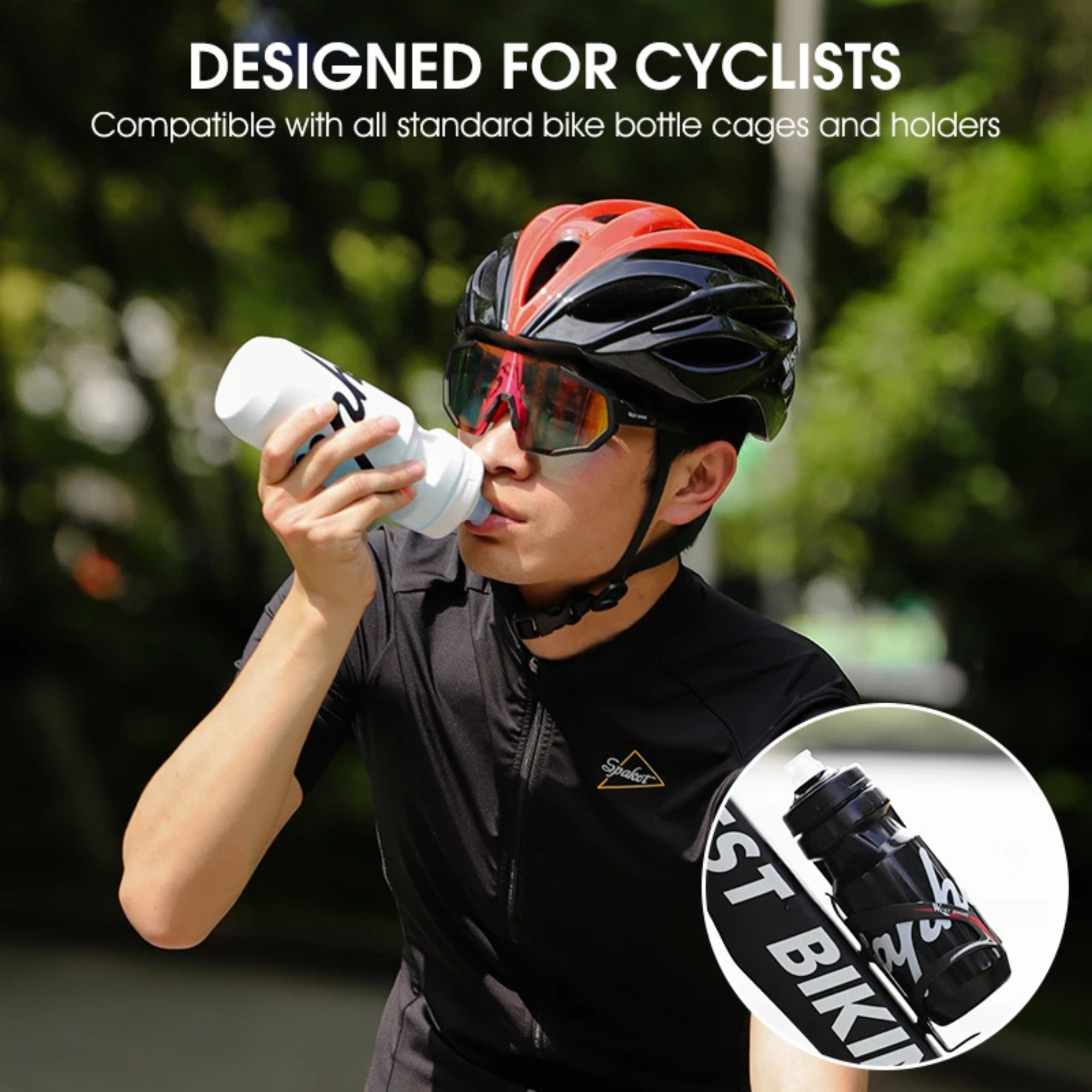 ฝาขวดน้ำพุ่ง NEW !!ขวดน้ำจักรยาน RAPHA ของแท้ พลาสติกนุ่ม ขนาด 610/710ml