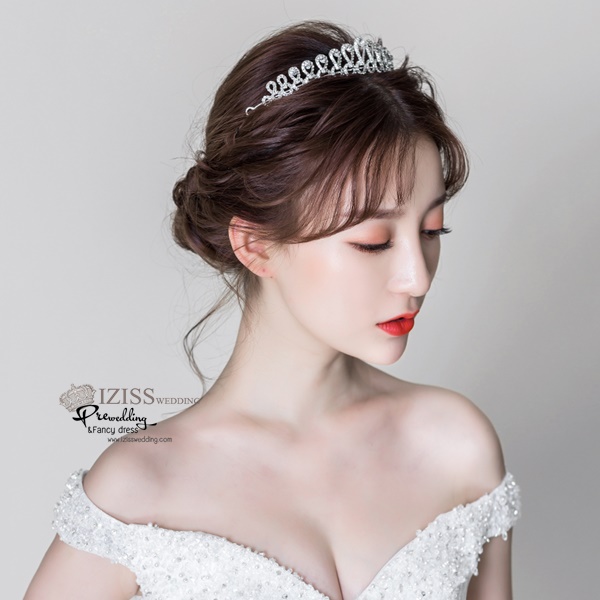 AC010 **พรีออเดอร์**ชุดเทียร่า มงกุฎเพชร ชุดเครื่องประดับเจ้าสาวสวยหรูดุจเจ้าหญิง