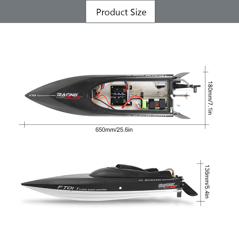 FT011 RC Boat Hi-Speed 55 Km/h