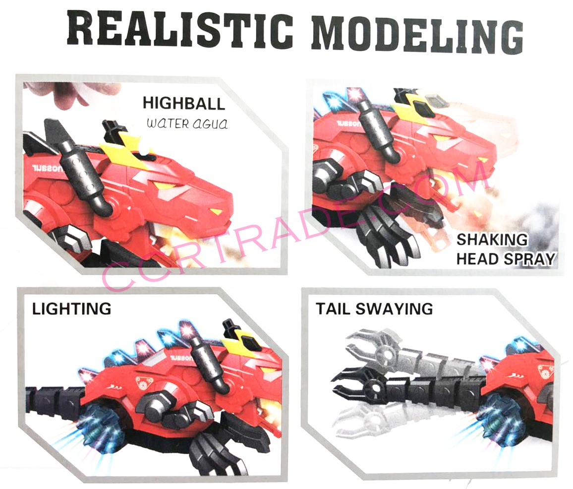 มังกรพ่นควัน มีเสียง มีไฟ ชนถอย 11.5x42 ซม.(1x2)