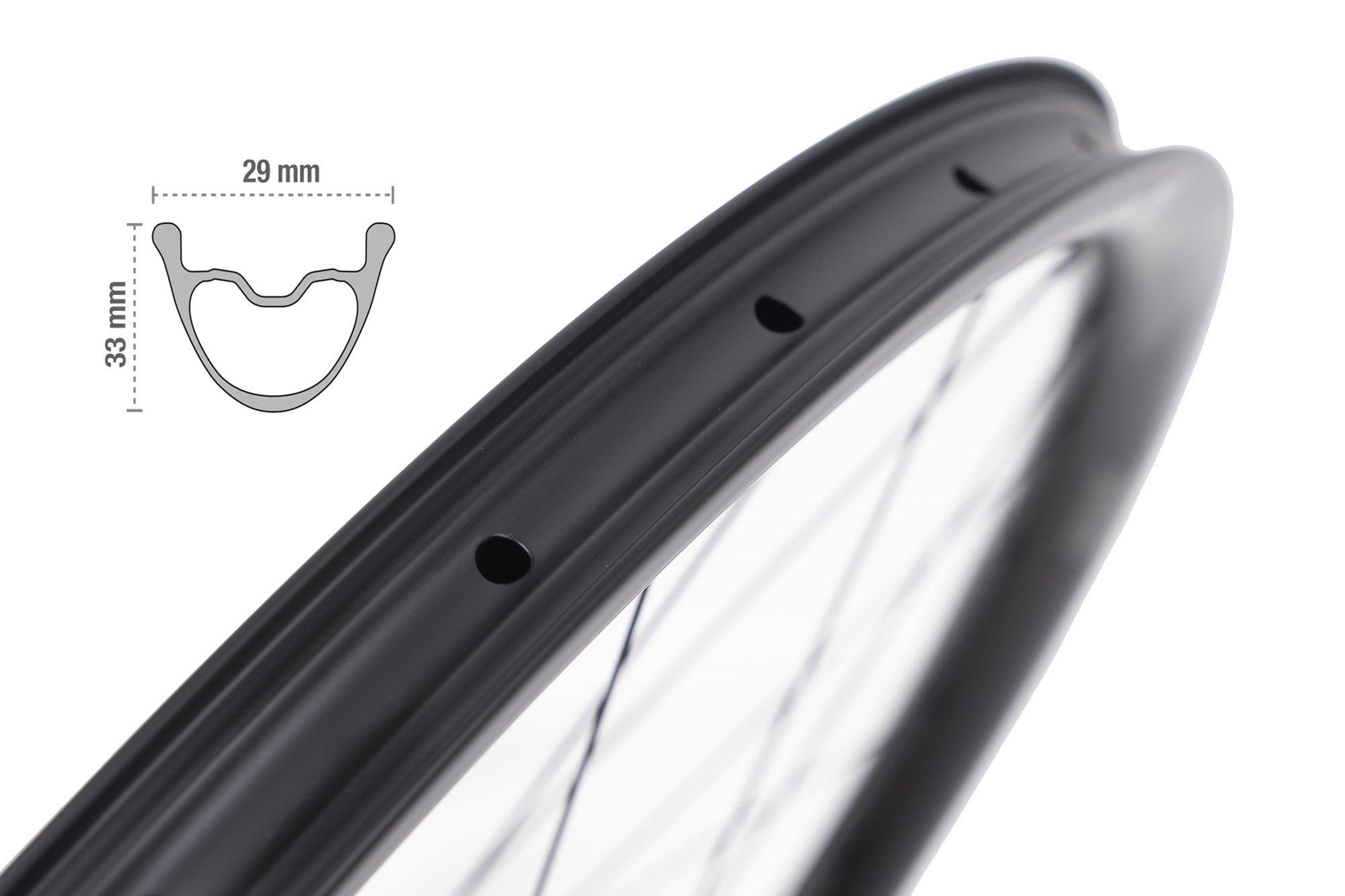 ล้อจักรยานเสือภูเขาคาร์บอน PEARL | MOUNTAIN RIDE 29er Carbon Wheelset