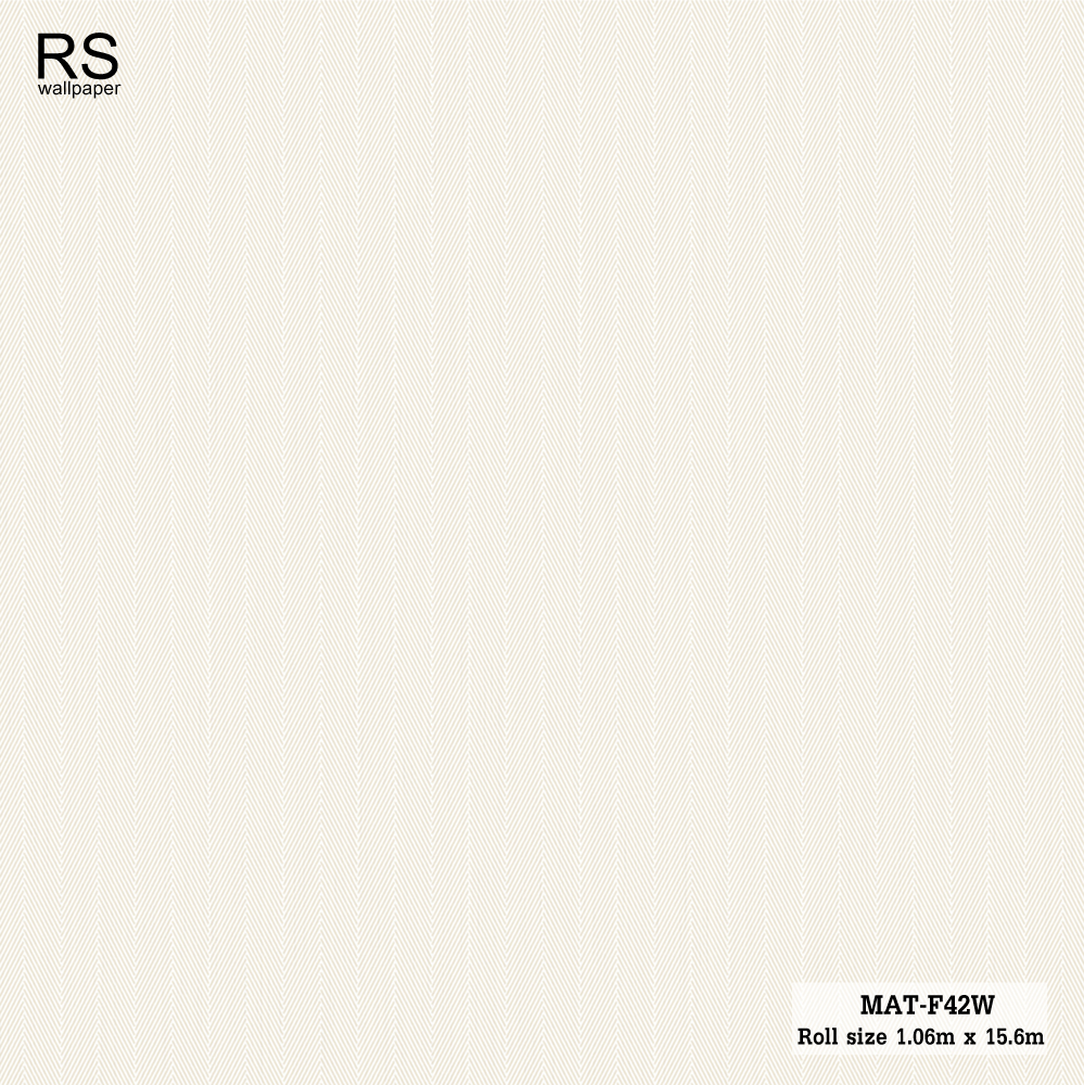 วอลเปเปอร์ พื้นสีครีม มีลายเส้นสีเดียวกันในตัว MAT-F42W