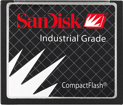Sandisk Compact Flash Card (CF) 256Mb Industrial Grade