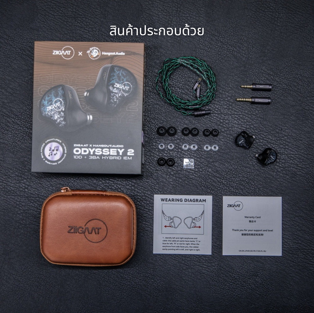 <PreOrder> ZiiGaat x Hangout Audio Odyssey 2 หูฟัง IEMs Hybrid 4 ไดรเวอร์ 1DD + 3BA ระดับออดิโอไฟล์ ประกันศูนย์ไทย