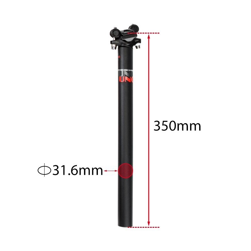 หลักอานจักรยาน UNO อลูมิเนียม 6061-T6 ultra-aluminum alloy