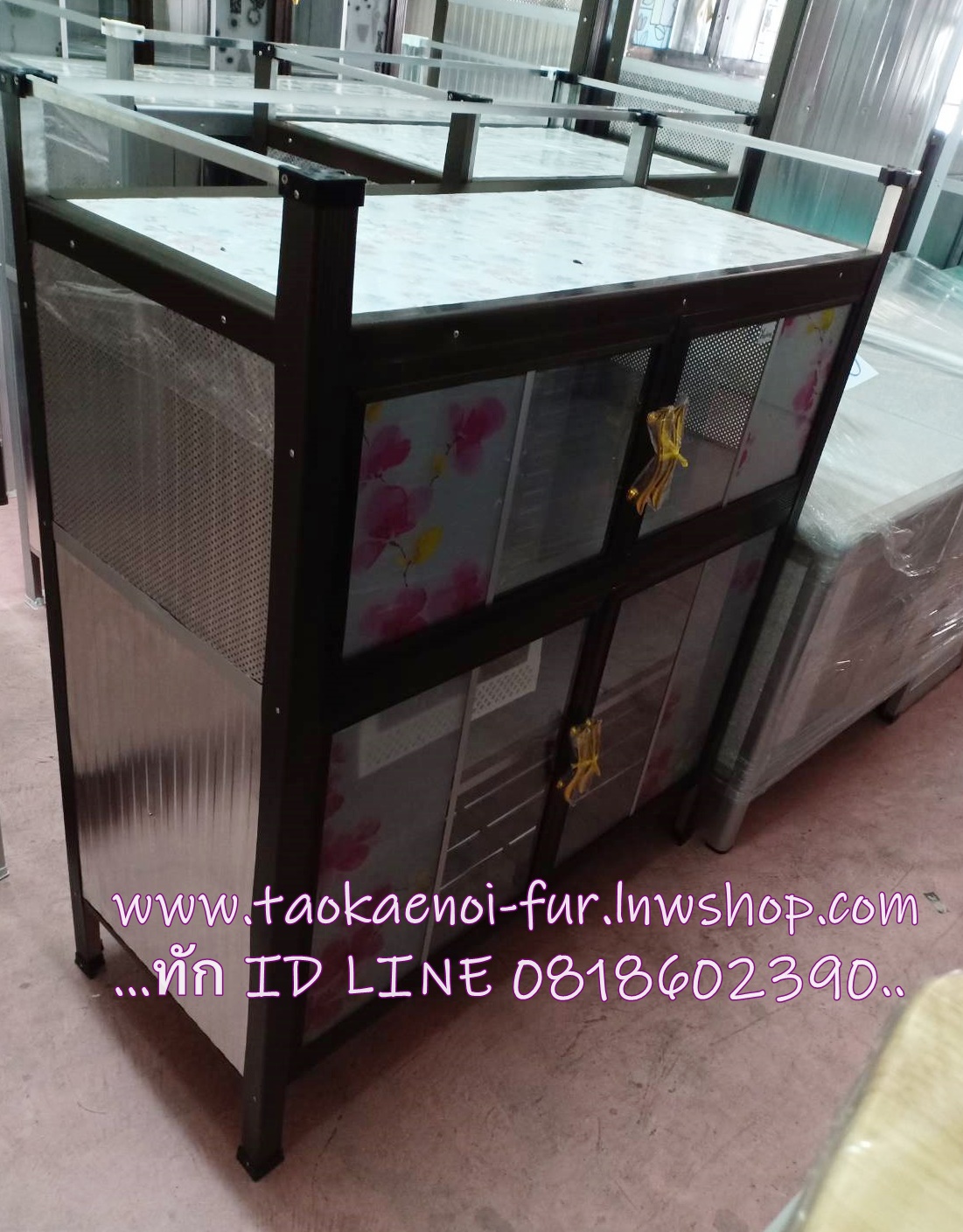 ตู้วางเตาหน้ากระเบื้อง ทรงสูง