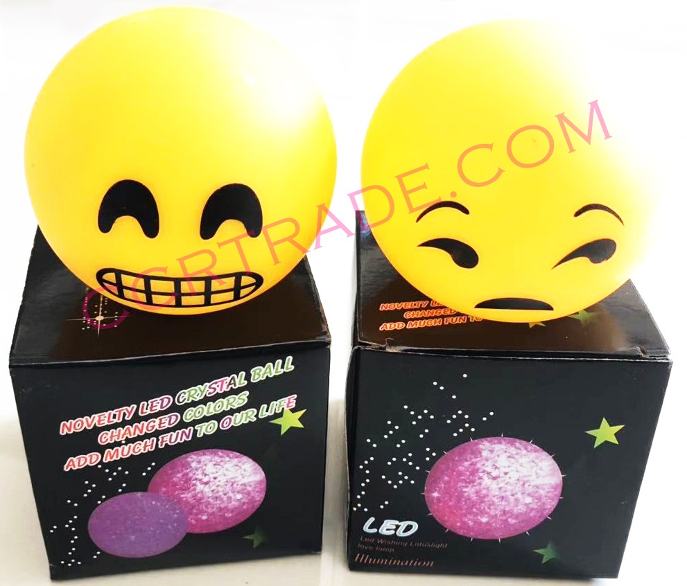 ไฟ LED อีโมจิค่อนกล่อง 7.5 ซม.(มีถ่านในตัว)